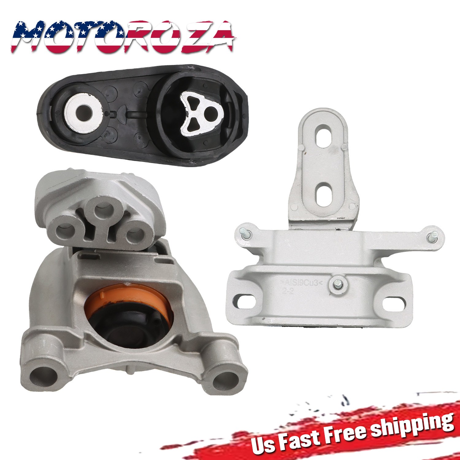 3X ENGINE MOUNTS TRANSMISSION MOUNT SET FOR FORD ECOSPORT 2018-2021 L3-1.0L NEW 3X ENGINE MOUNTS TRANSMISSION MOUNT SET FOR FORD ECOSPORT 2018-2021 L3-1.0L NEW