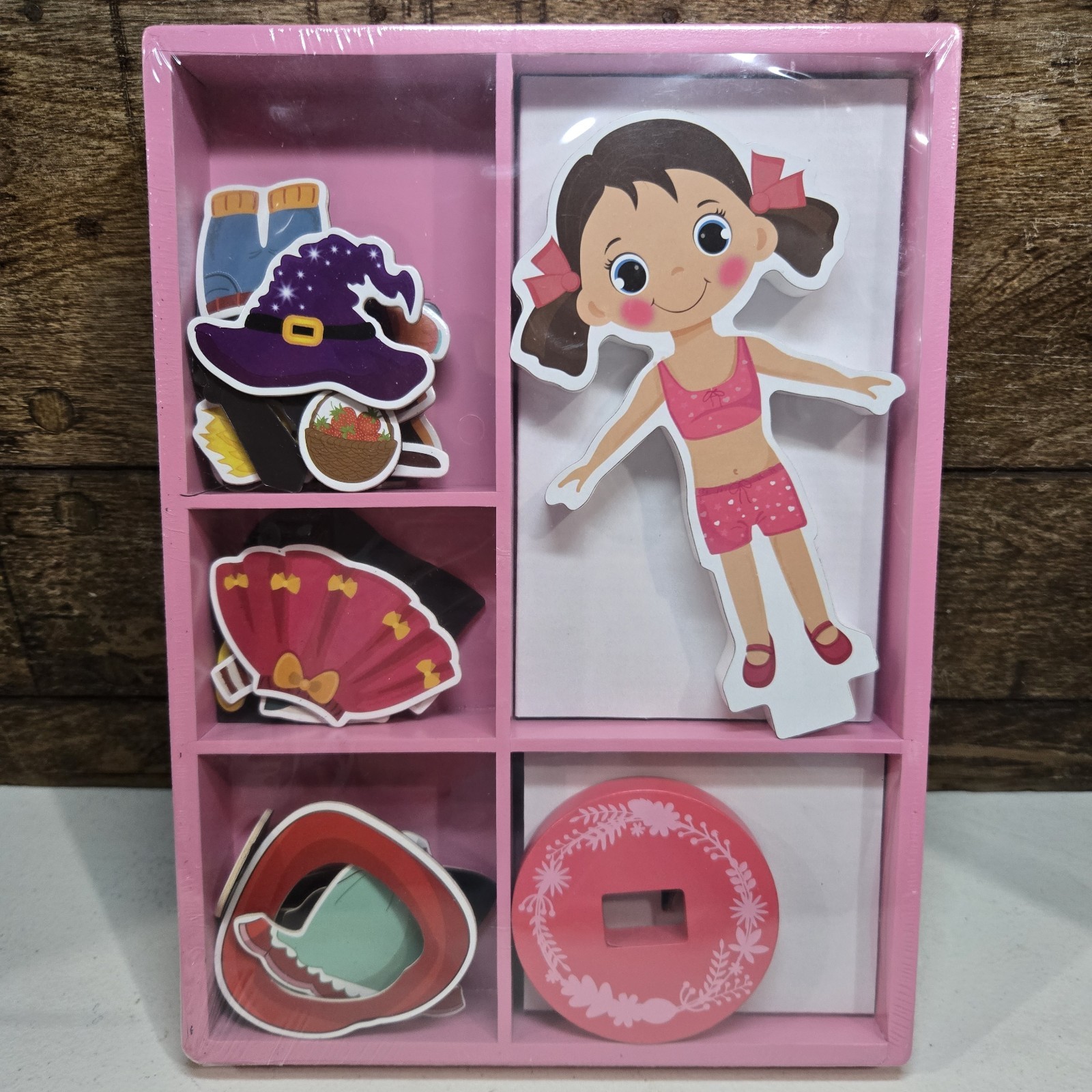 Toyster\'s Magnetic Wooden Dress-Up Doll Toy Toyster\'s Magnetic Wooden Dress-Up Doll Toy