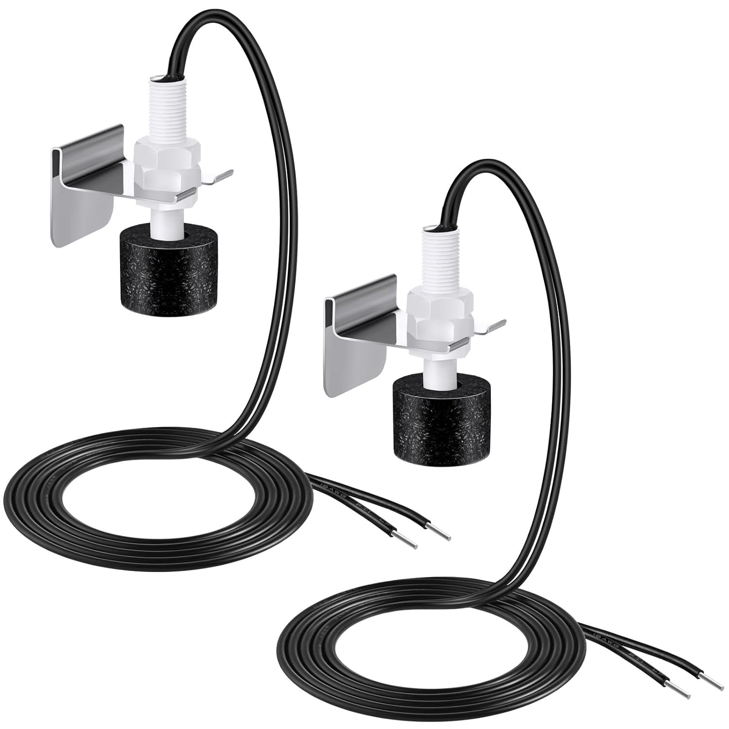 SS3 Float Switch L-Shape with 3/4 Inch Adapter & 6FT Wire for HVAC Drain Pan SS3 Float Switch L-Shape with 3/4 Inch Adapter & 6FT Wire for HVAC Drain Pan