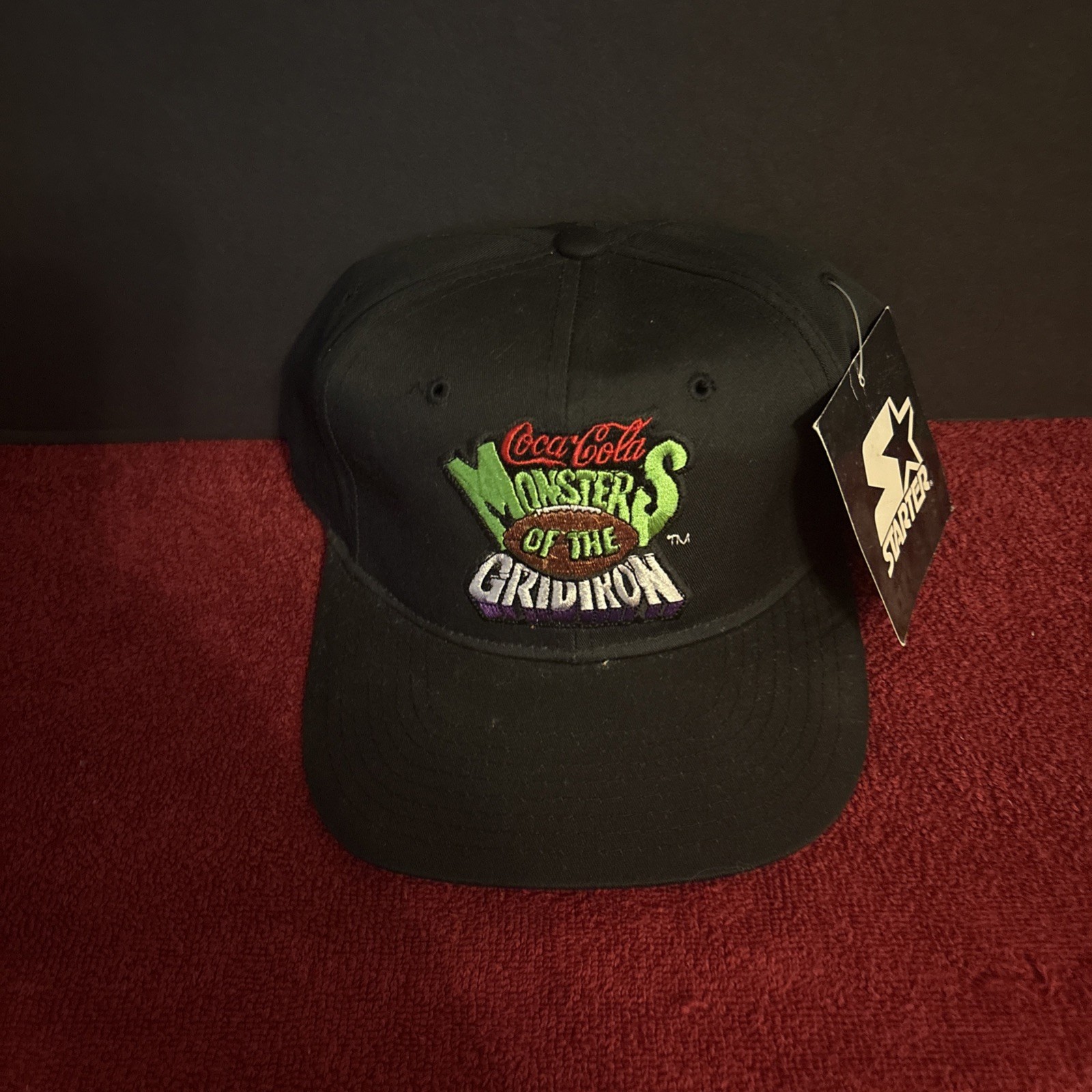Vintage Coca-Cola Monsters Of The Gridiron Hat Starter Snapback Cap 90s NWT Vintage Coca-Cola Monsters Of The Gridiron Hat Starter Snapback Cap 90s NWT