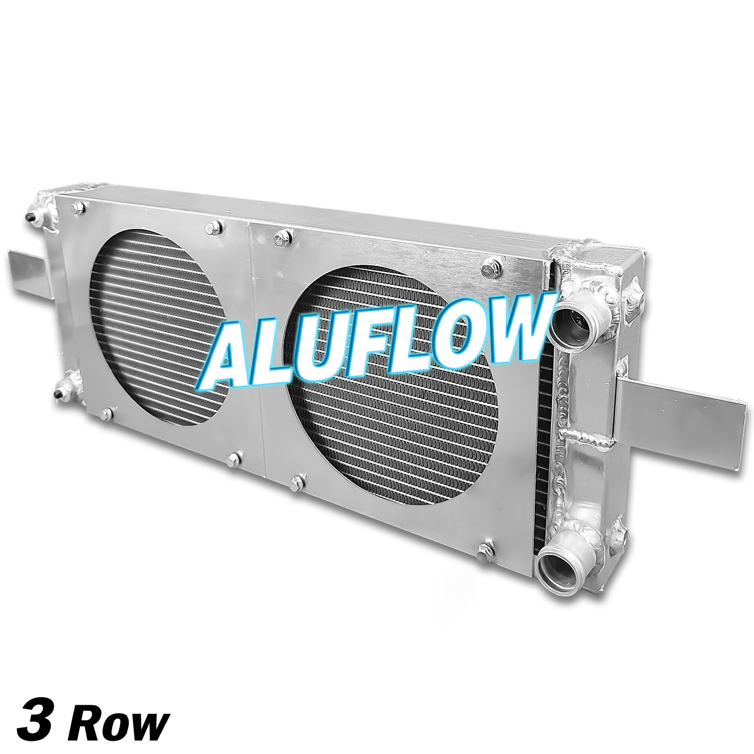 #RH249525 Universal Pocket Tucked Aluminum Radiator + Shroud For Honda Civic CRX