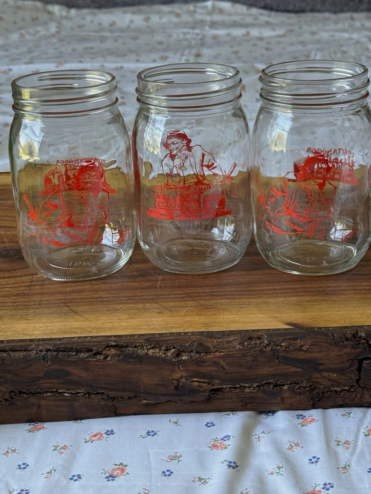 Vintage 1950s Promotional Sour Cream Glasses- Set of 3 Vintage 1950s Promotional Sour Cream Glasses- Set of 3