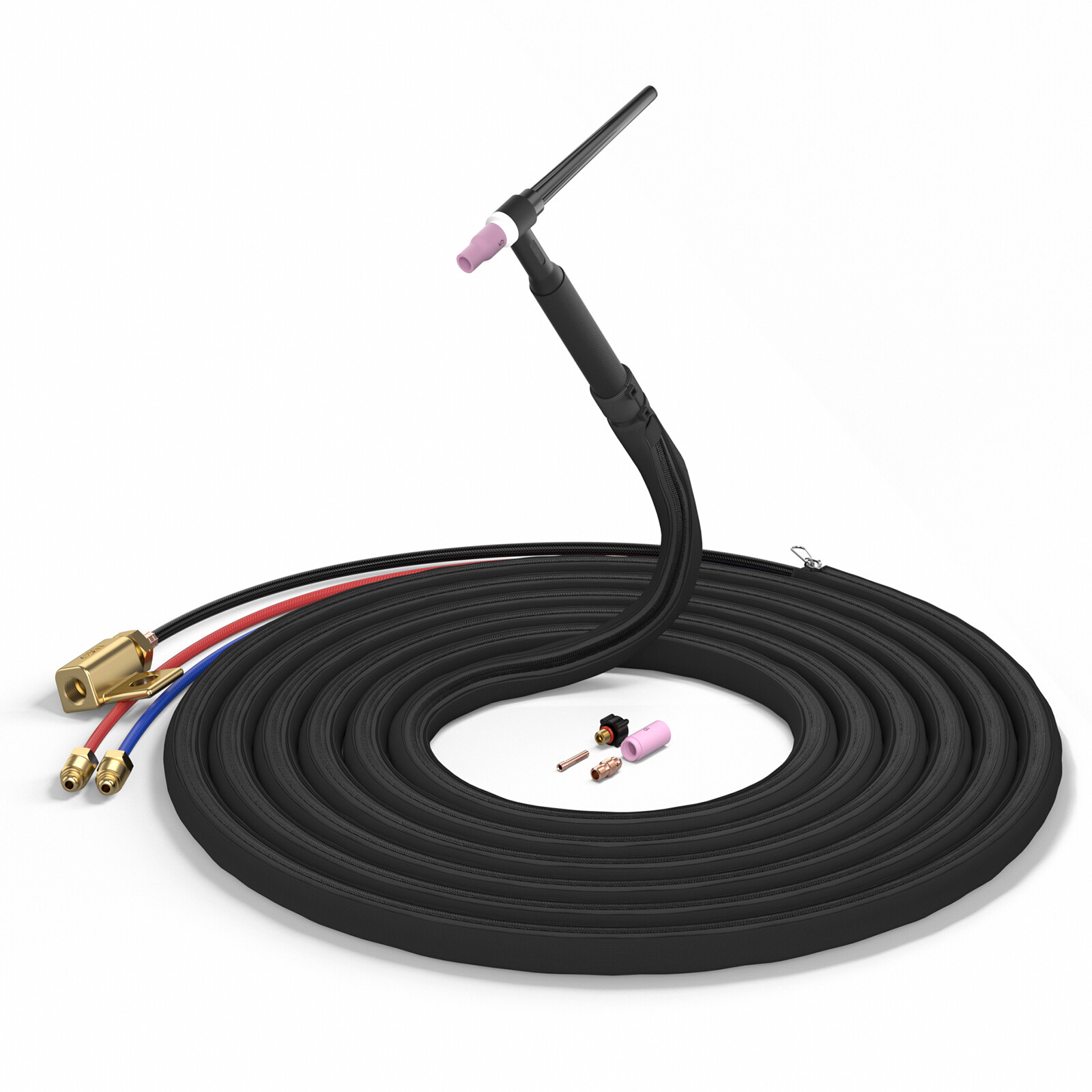 WP-20F Water-Cooled Flexible TIG Welding Torch 25ft with 45V11 Adapter