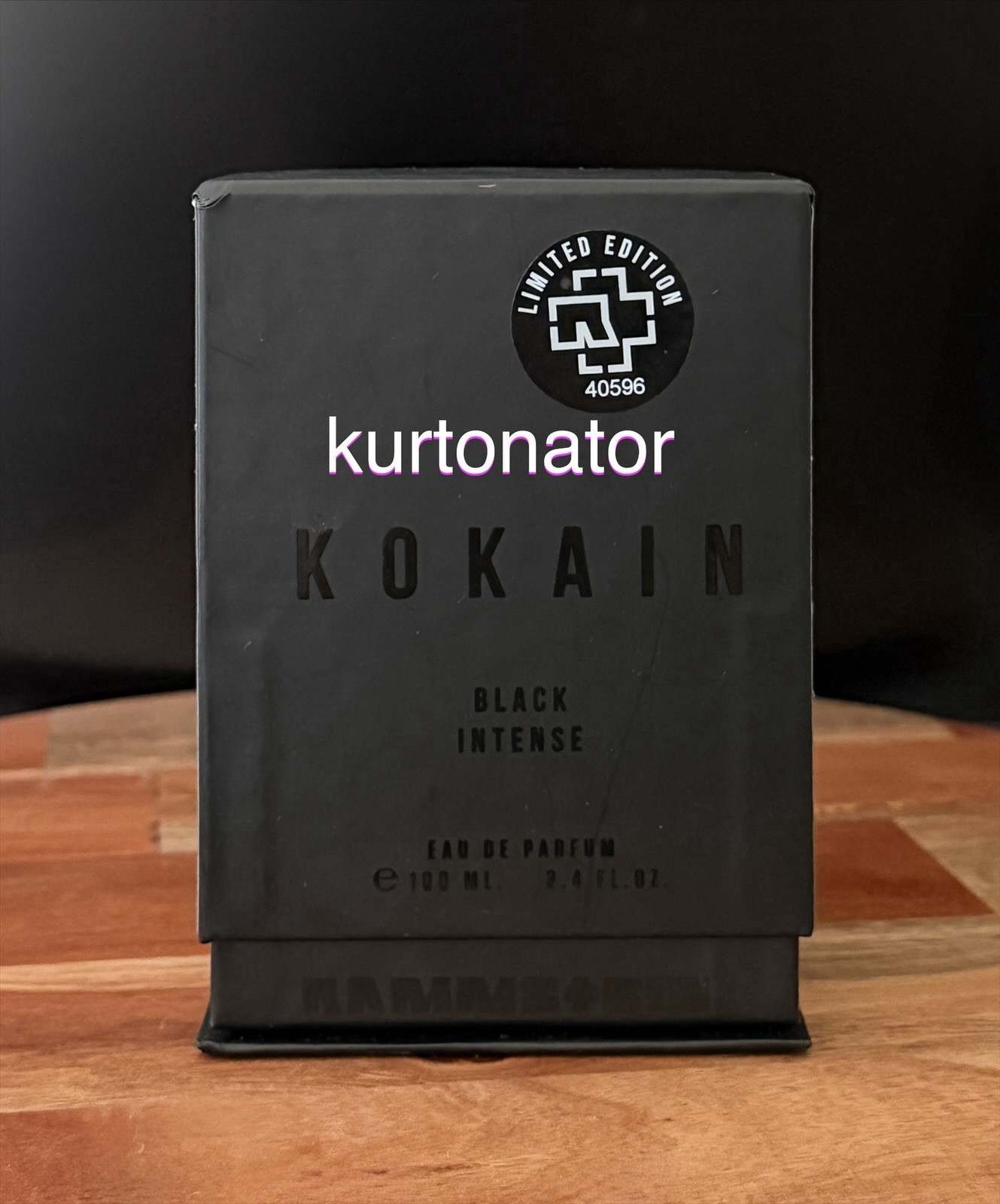 Rammstein Kokain BLACK INTENSE Eau de Parfum Spray NEW 3.4 fl.oz US Seller