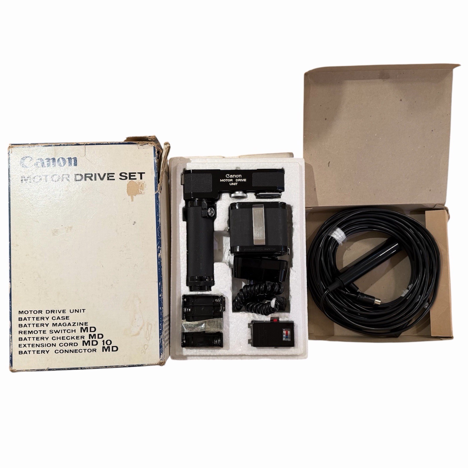 Canon F 1 Motor Drive Unit w Battery Pack Cable Tested Working Rare