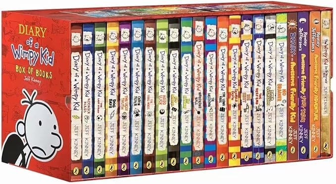 A Library of a Wimppy Kid 1-23 Books Complete Box Set Paperback