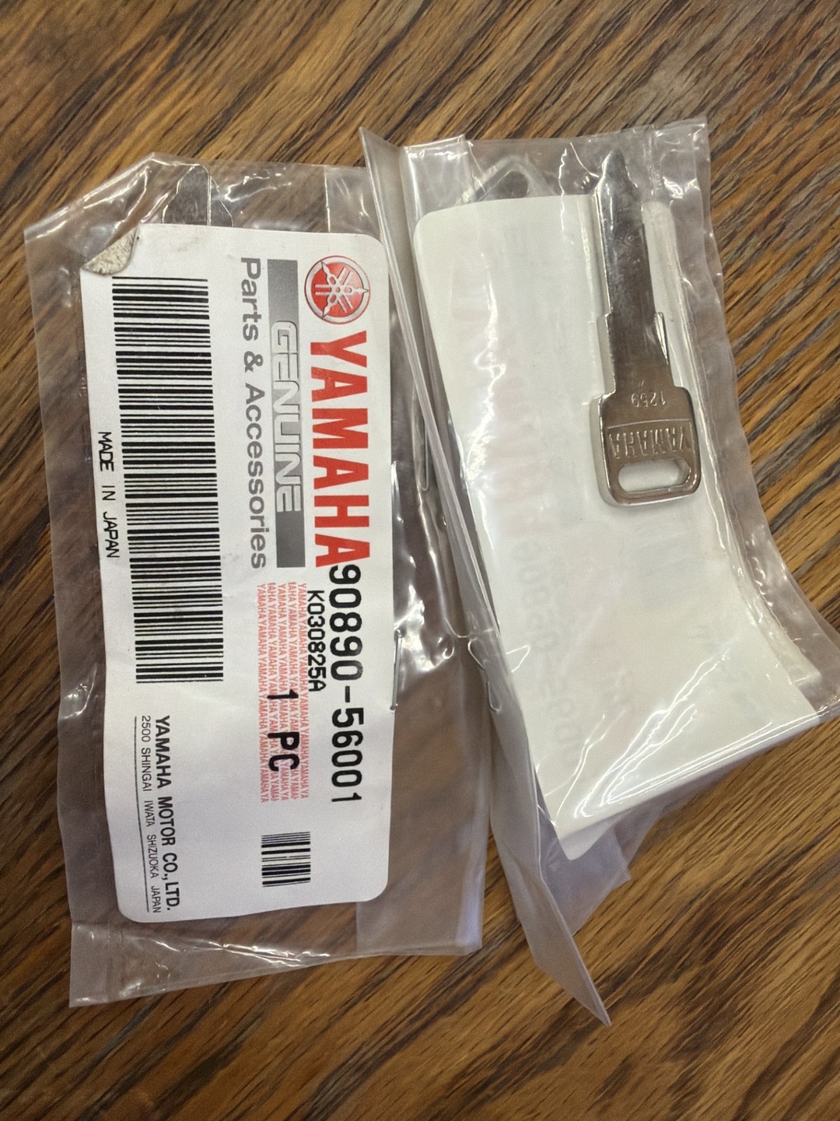 OEM Yamaha A-Type Key Blank Genuine ATV Motorcycle UTV Snowmobile