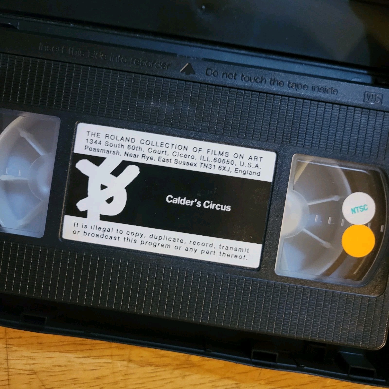 Alexander Calder Calder’s Circus VHS Roland films on art 621 Tested Works Great Alexander Calder Calder’s Circus VHS Roland films on art 621 Tested Works Great