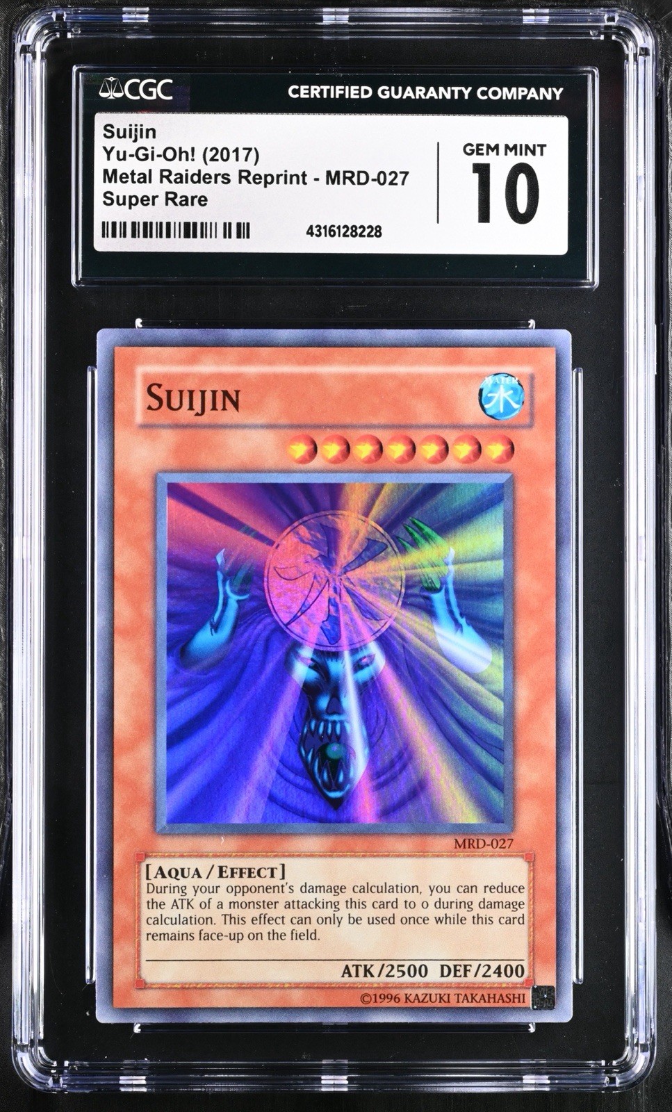 2017 Yu-Gi-Oh Suijin MRD-027 SR Metal Raiders CGC 10 GEM MINT SimplyUnlucky