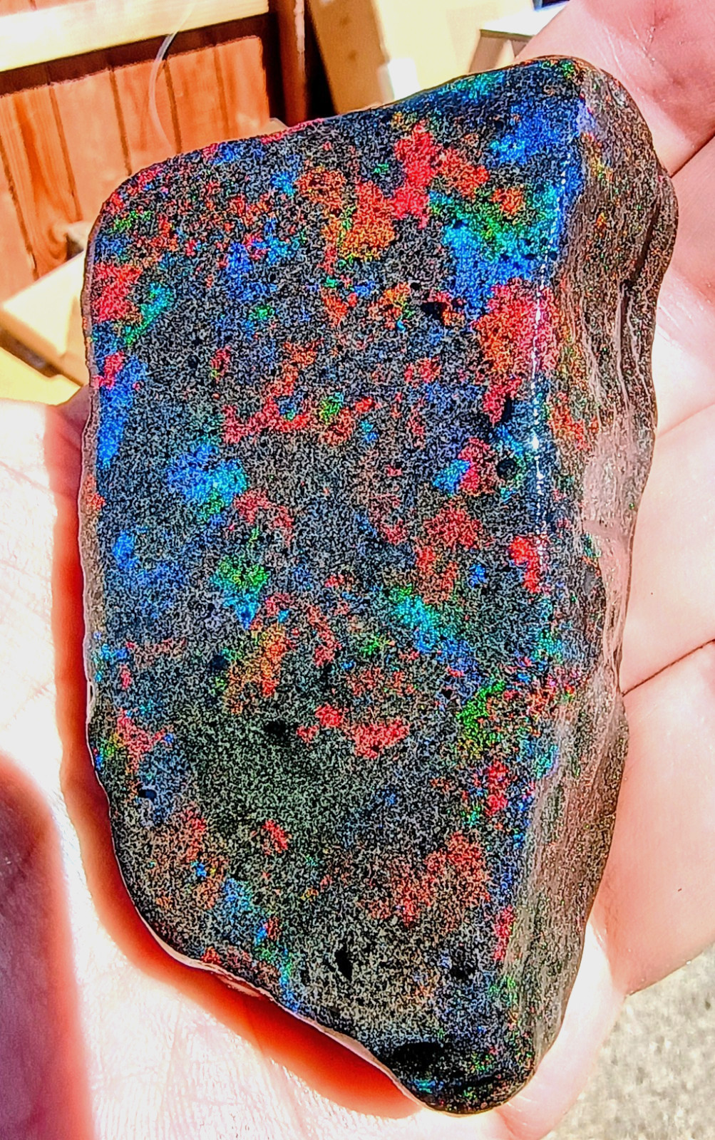 Andamooka Opal 126 Grams 630 Carats Rainbow Fire
