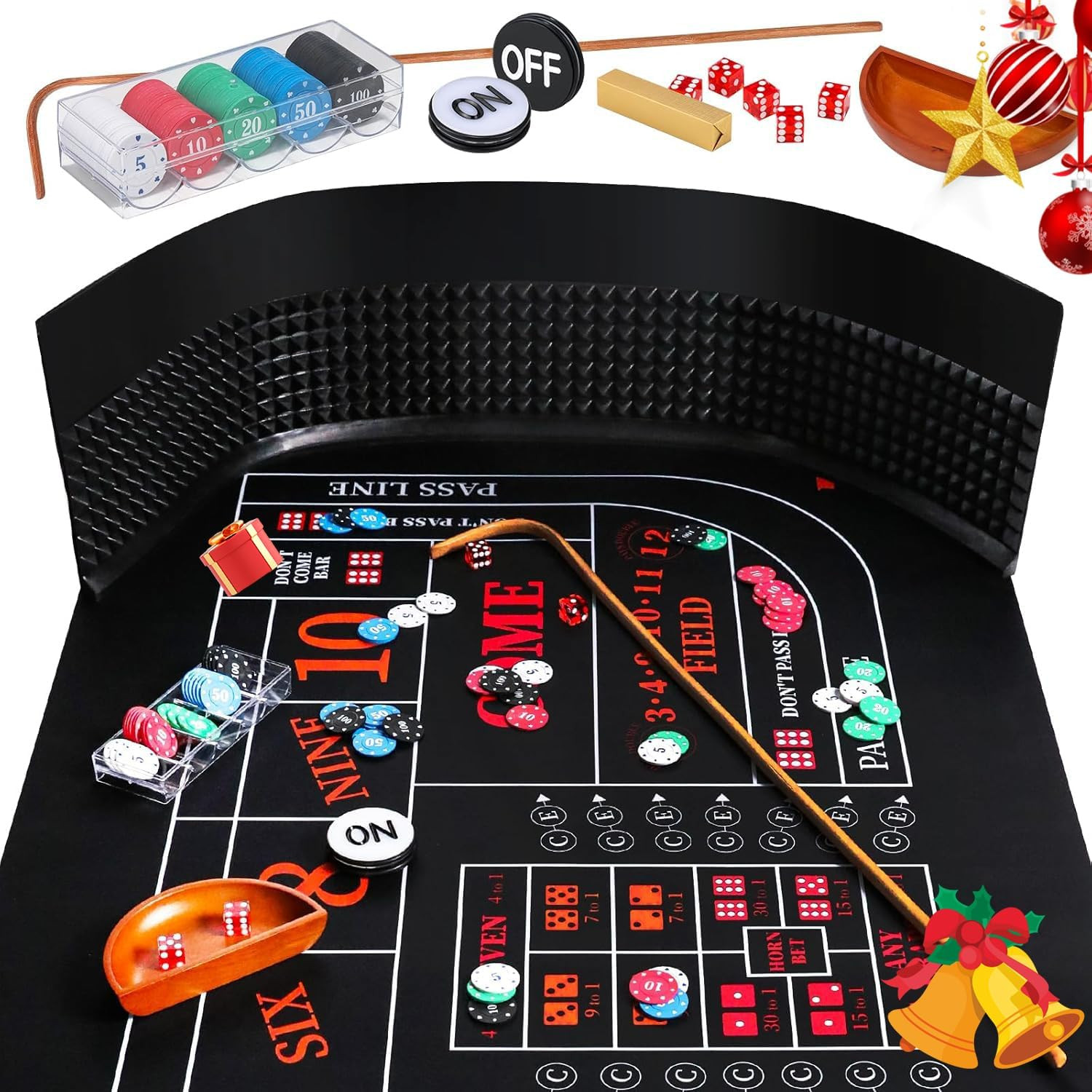 Craps Tabletop Game Set with 35 * 70