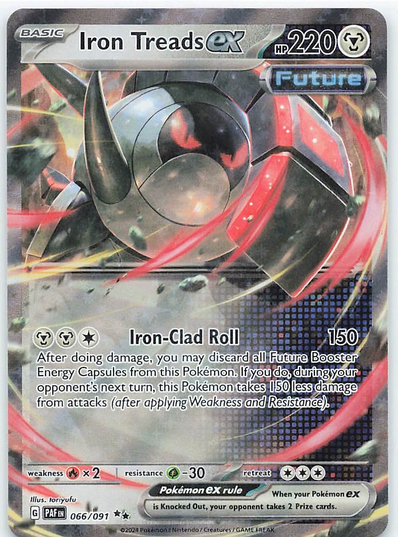 Iron Treads ex Holo Double Rare SV: Paldean Fates 066/091 NM
