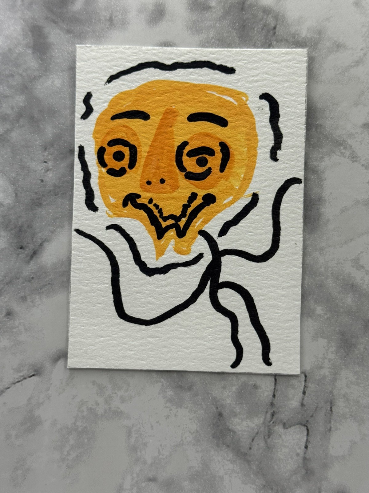 aceo atc original artist trading cards face david gr8w8art impressionism aceo atc original artist trading cards face david gr8w8art impressionism