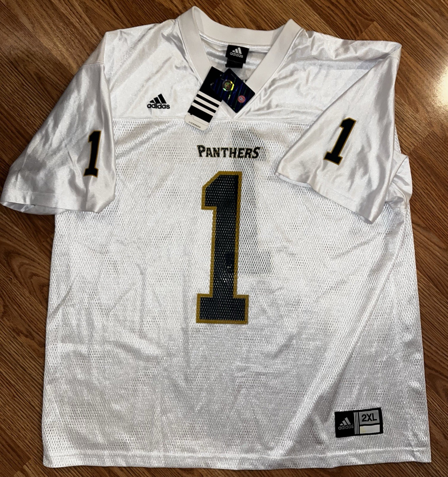 Adidas FIU Panthers #1 Football Jersey 2XL White NWT Florida International NCAA Adidas FIU Panthers #1 Football Jersey 2XL White NWT Florida International NCAA