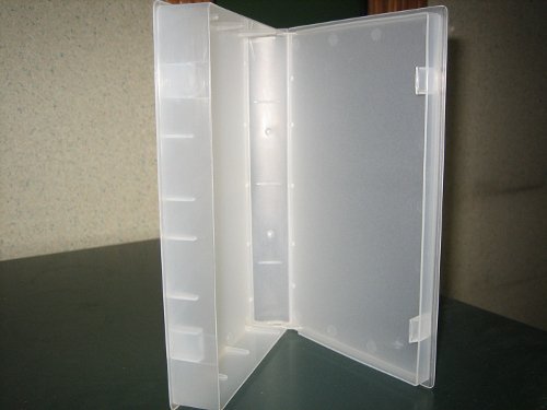 2 NEW TOP QUALITY CLEAR VIDEO CASE VHS LIBRARY CASE W/FULL SLEEVE PSV14