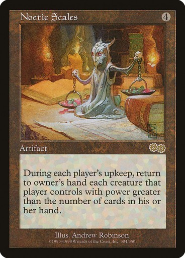 Noetic Scales x1 Urza\'s Saga #304 MTG Magic the Gathering Artifact Card