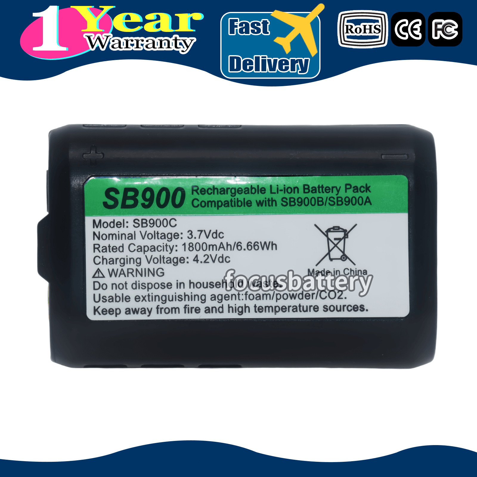 New SB900C SB900A SB900B Battery For Shure ULXD1 ULXD2 QLXD1 QLXD2 AD1 AD2 P3RA