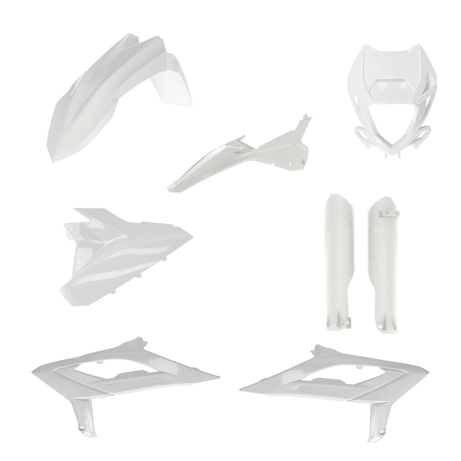 Acerbis Complete Plastic Kit Set White For BETA
