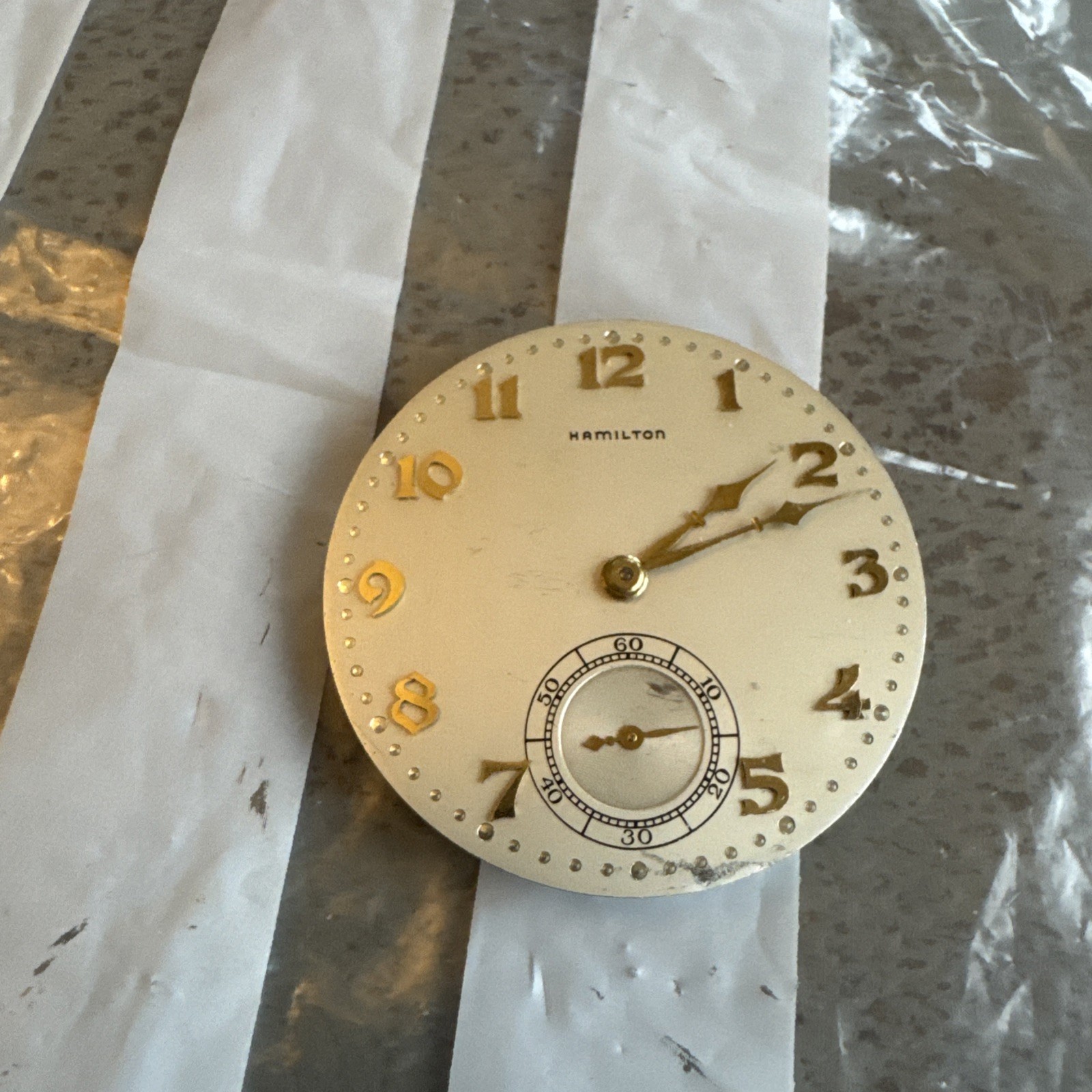Superb Hamilton Movement 917 in - Nice Dial ~Size 12 Superb Hamilton Movement 917 in - Nice Dial ~Size 12
