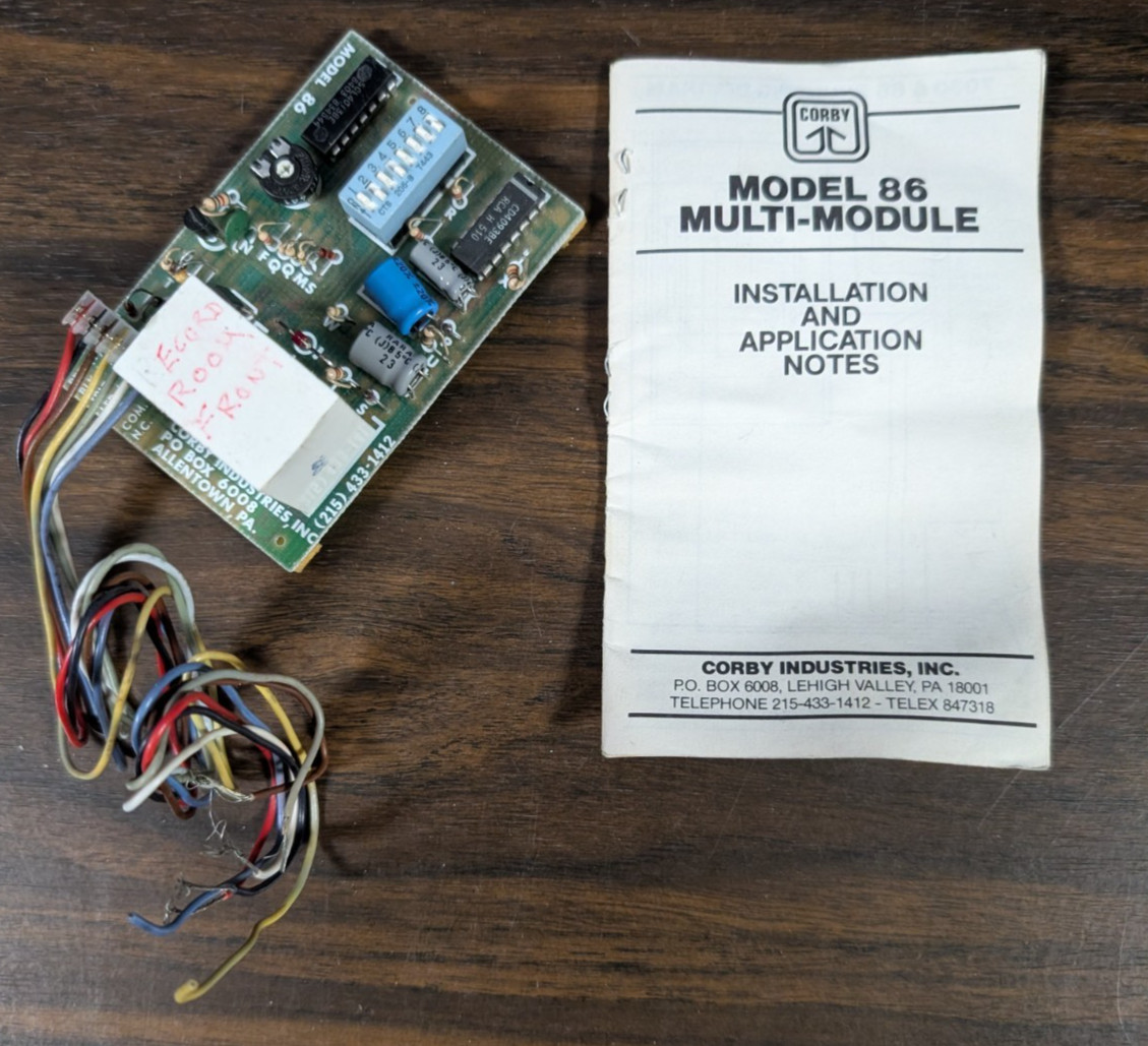 Corby Model 86 Digital Controller Security System Timer Multimodule Corby Model 86 Digital Controller Security System Timer Multimodule