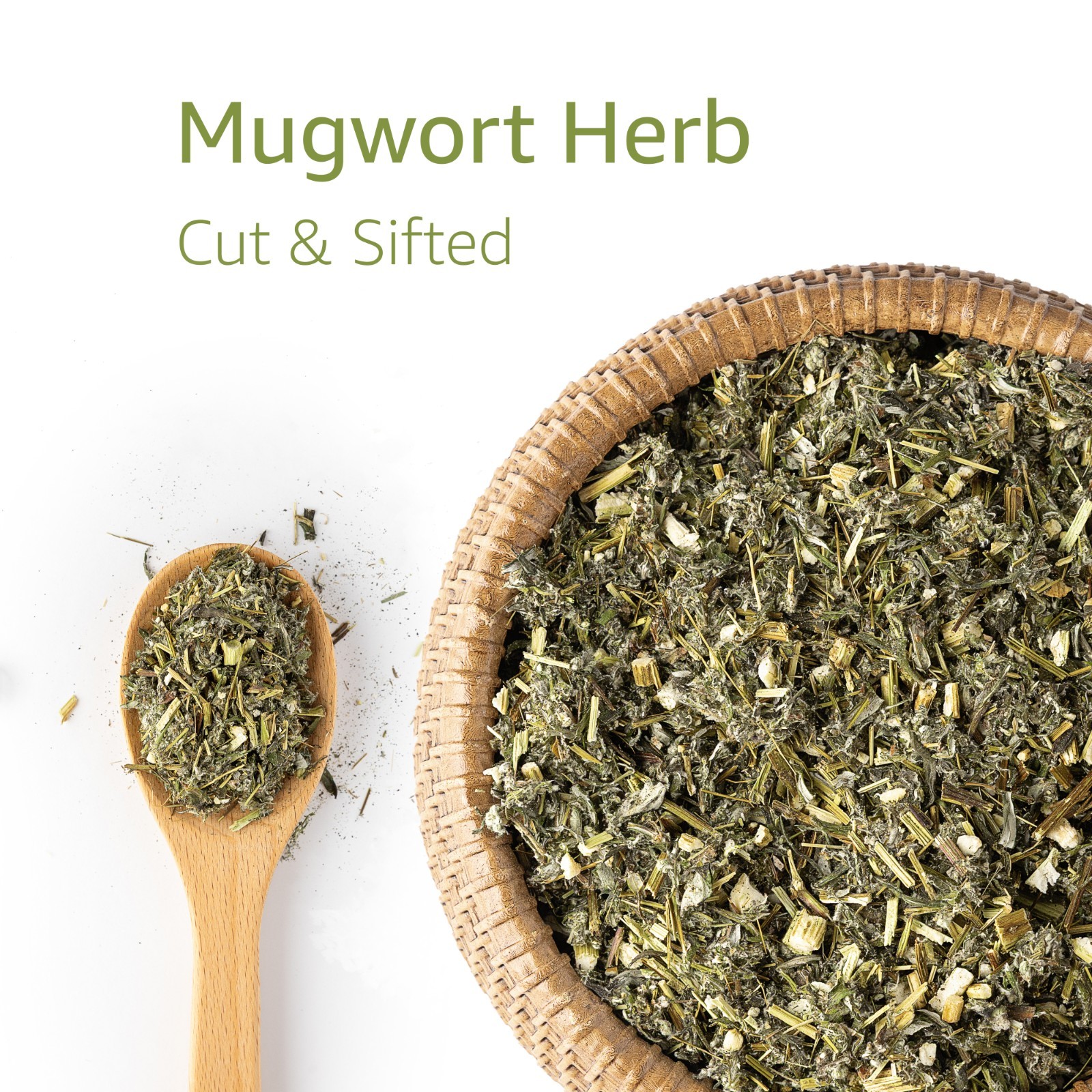 Mugwort Herb – Loose Leaf Artemisia Vulgaris – Cut Sifted Bulk – Herbal Tea