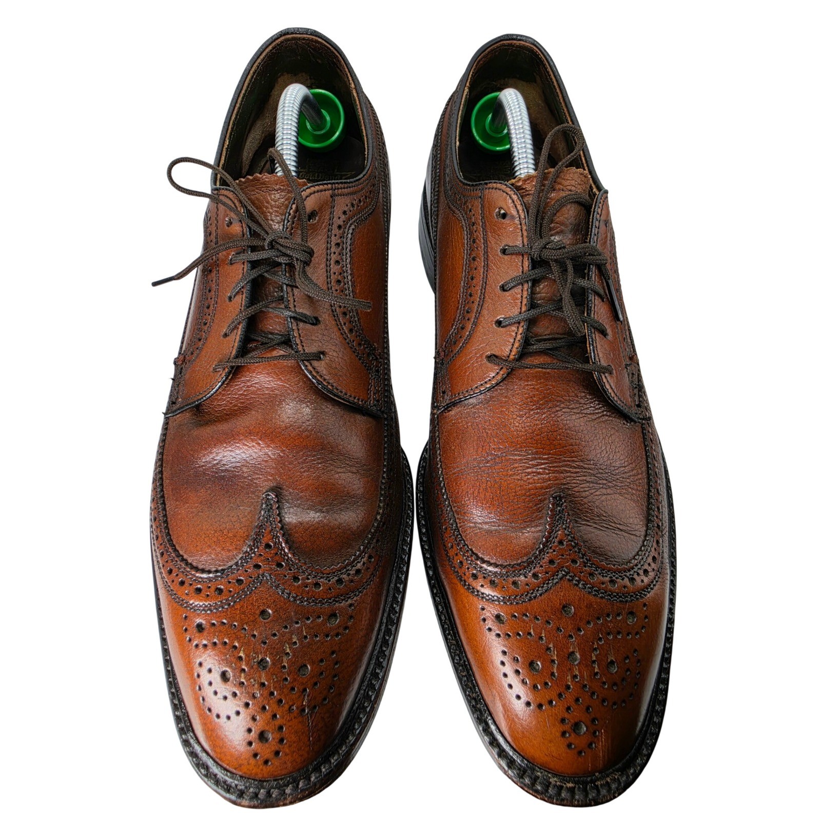 Vintage Gold Bond Sears Mens 11 D Brown Leather Longwing Brogue Oxford Shoes Vintage Gold Bond Sears Mens 11 D Brown Leather Longwing Brogue Oxford Shoes