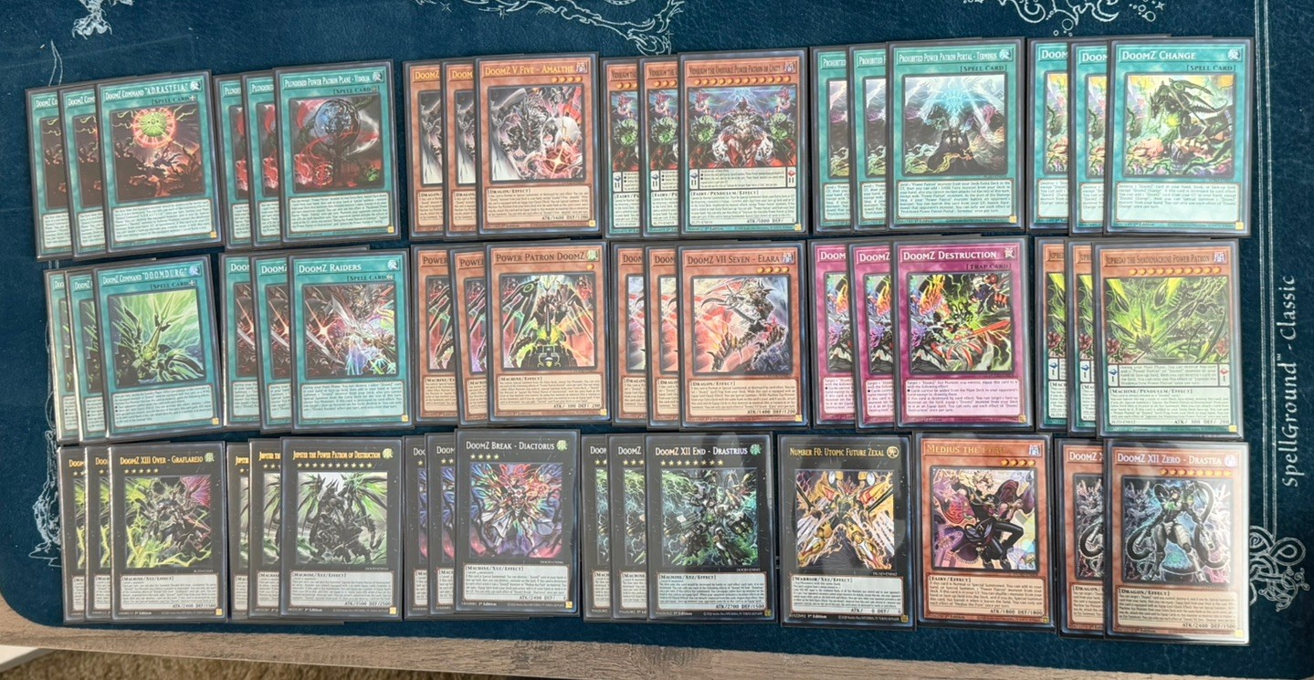 DoomZ Power Patron Deck Medius The Pure Drastea Graflerio 51 Cards Yu-Gi-Oh