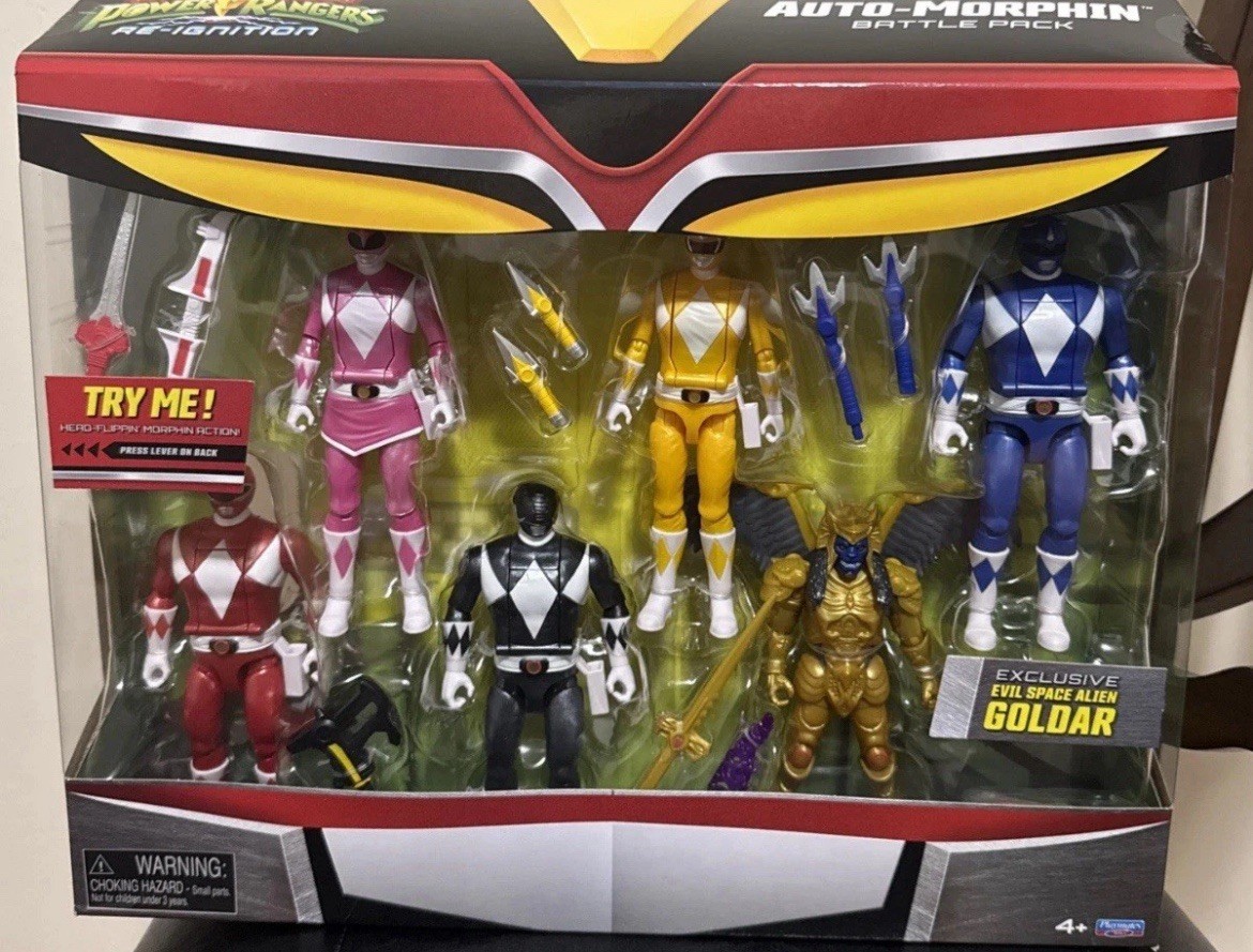 Mighty Morphin Power Rangers Re-Ignition Auto-Morphin Battle Pack- NEW Mighty Morphin Power Rangers Re-Ignition Auto-Morphin Battle Pack- NEW