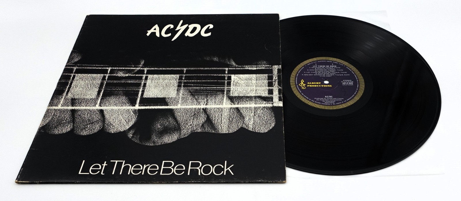 AC/DC Let There Be Rock Vinyl LP Record Alberts AU 1978 Blue Label Pressing VG+