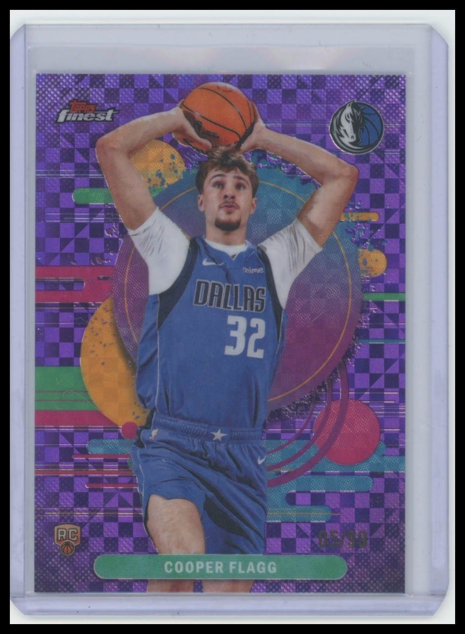 2025-26 Finest #101 Cooper Flagg Purple X-Fractor /99 UNCOMMON ROOKIE RC 2025-26 Finest #101 Cooper Flagg Purple X-Fractor /99 UNCOMMON ROOKIE RC