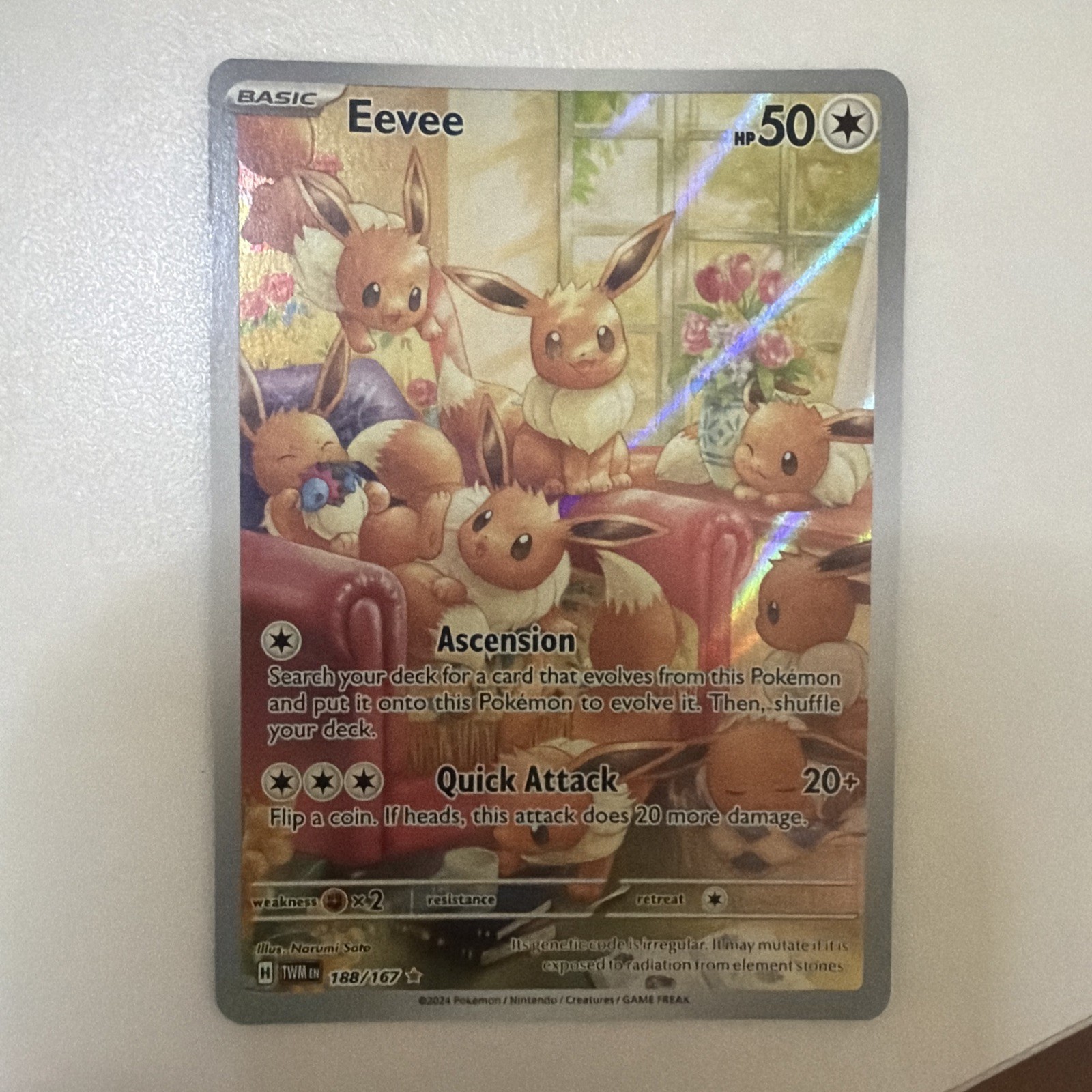 Eevee 188/167 Sv06: Twilight Masquerade Holo Eevee 188/167 Sv06: Twilight Masquerade Holo