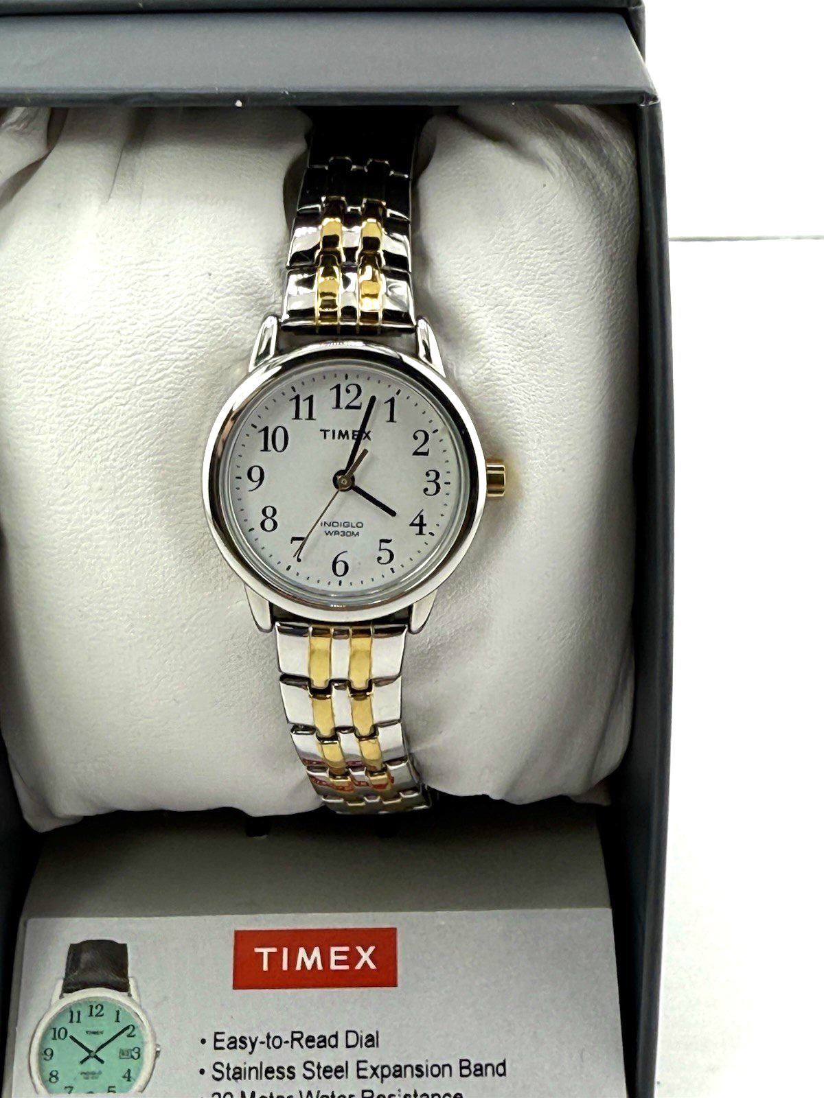 Timex Women's Easy Reader Stainless Steel Watch T2P298JT- Two toned- New