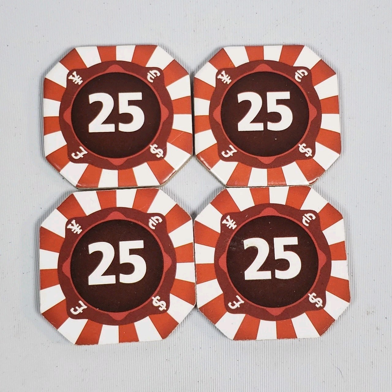 4 Unfair Board Game By Joel Finch Replacement $25 Red Coins Cardboard Part 4 Unfair Board Game By Joel Finch Replacement $25 Red Coins Cardboard Part