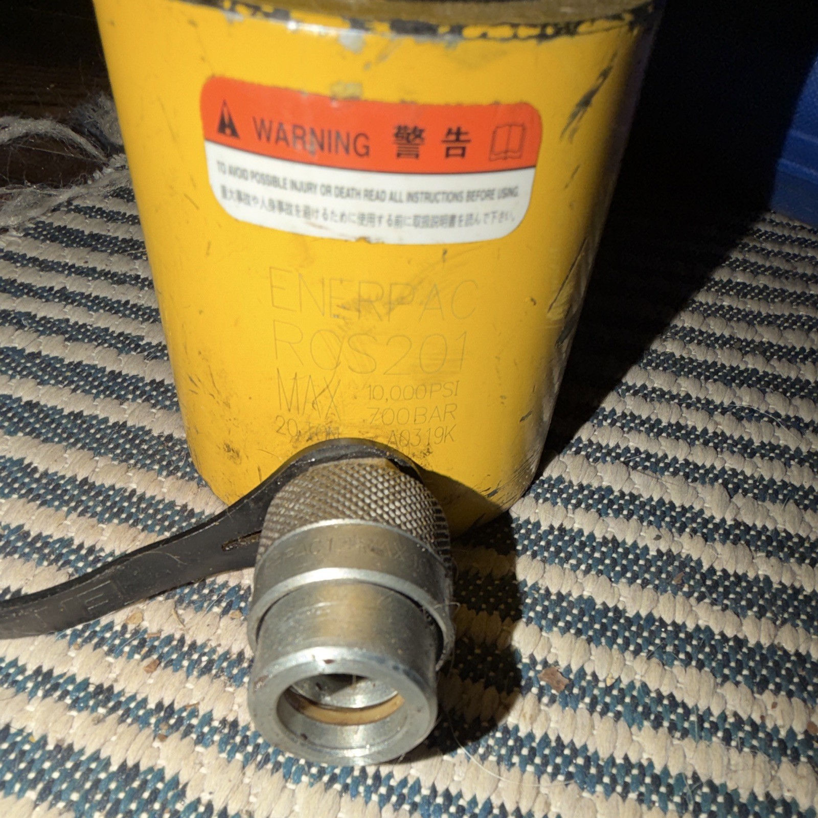 Enerpac RCS201 Single-Acting Hydraulic Cylinder 10,000 PSI 1.13in Bore 1in