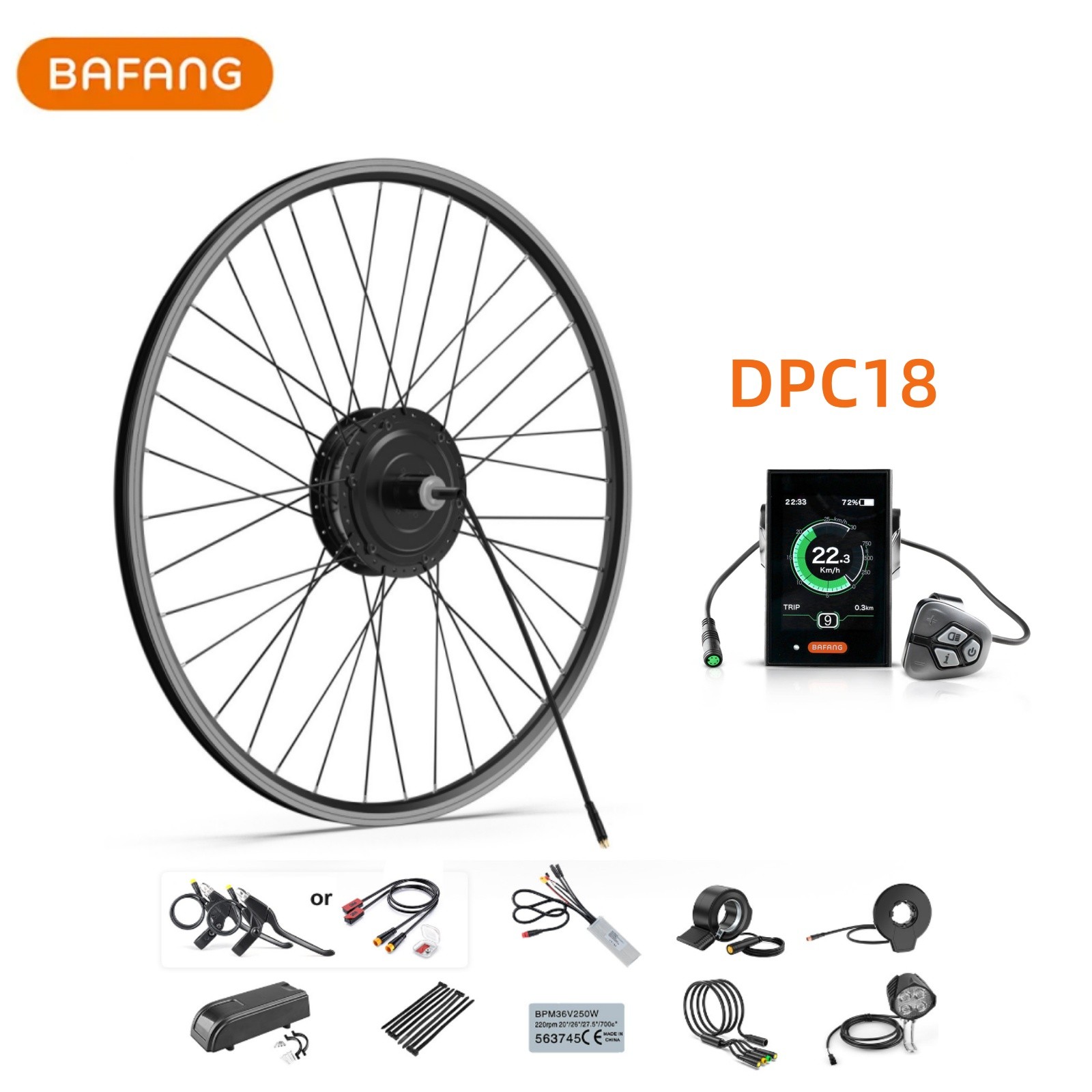 BAFANG 48V 500W Rear Hub Motor Kit 26\