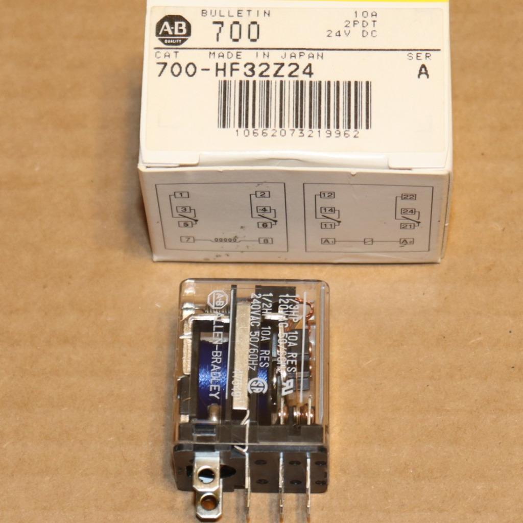 One Allen Bradley 700-HF32Z24 Ser. A Cube Relay 10A 2PDT 24VDC  More Available