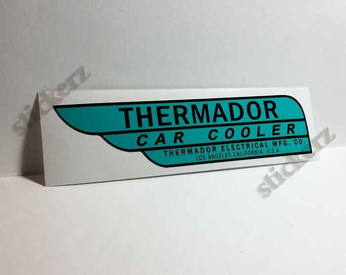 Thermador Car Cooler Sticker, evaporative swamp cooler decal
