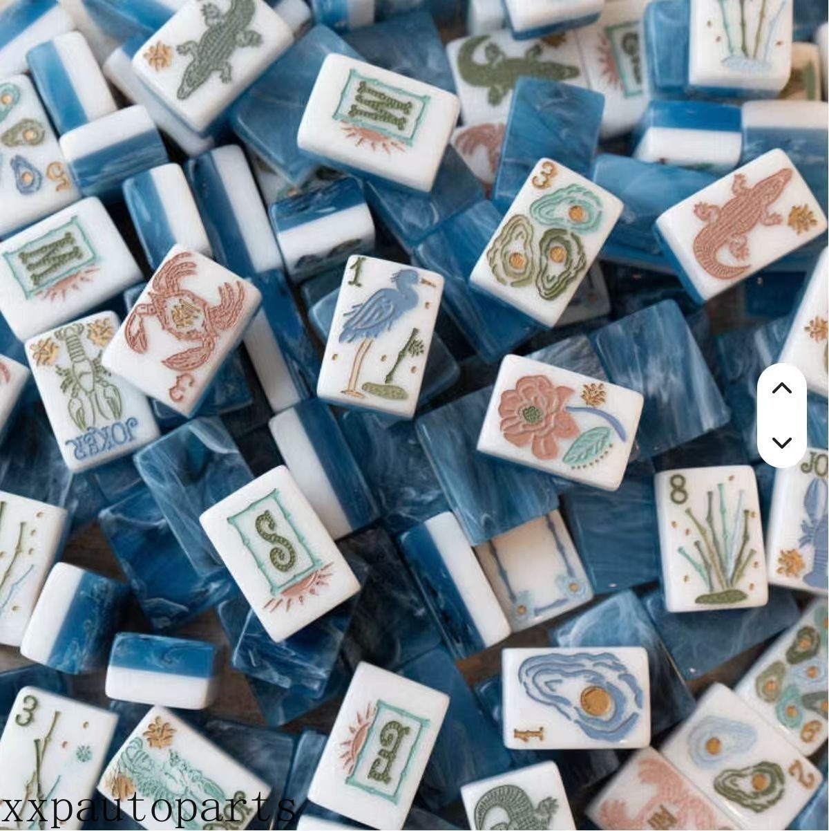 NEW Vibrant Layered Mahjong Tiles – Full American Set 160Tiles - marine animals NEW Vibrant Layered Mahjong Tiles – Full American Set 160Tiles - marine animals