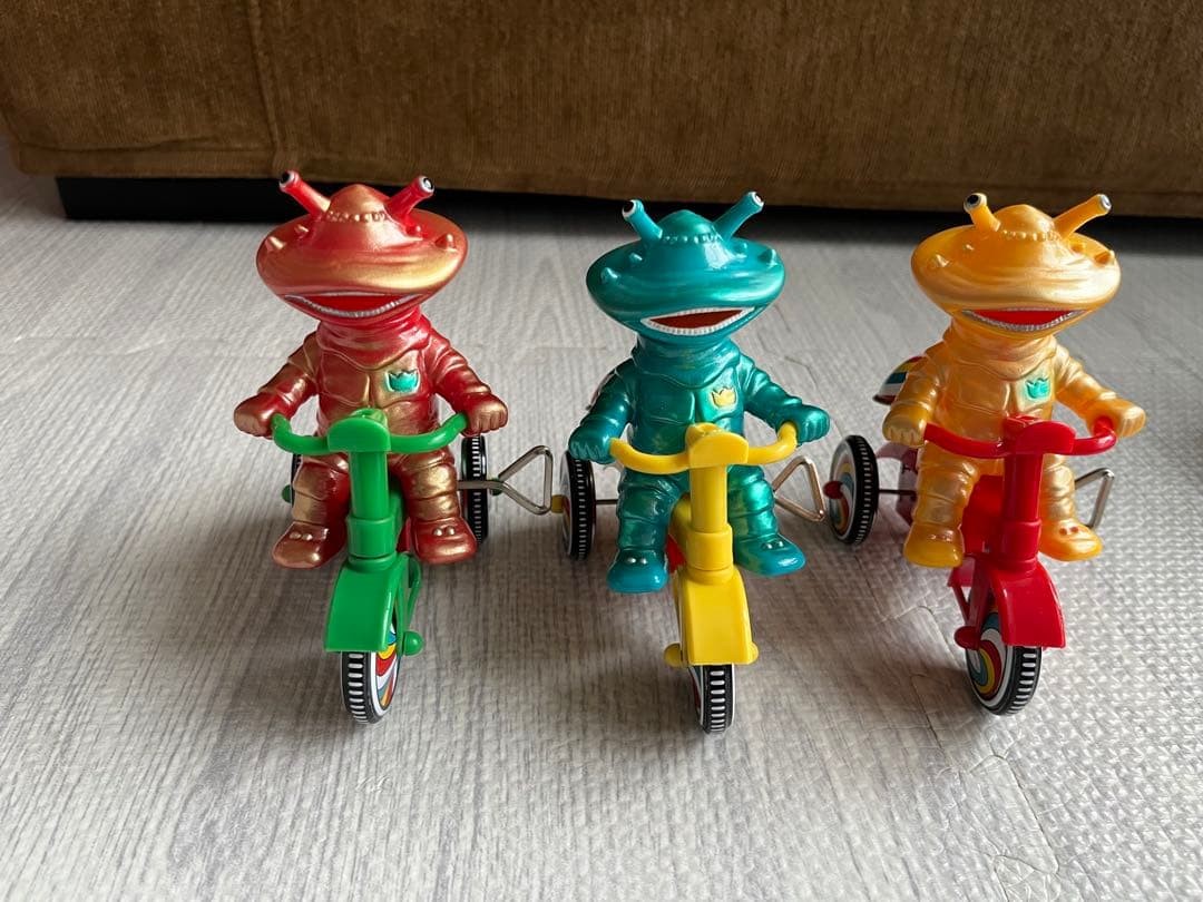 M1go Kanegon on Tricycle Soft Vinyl Figure Ultra Q Metallic Japan Used