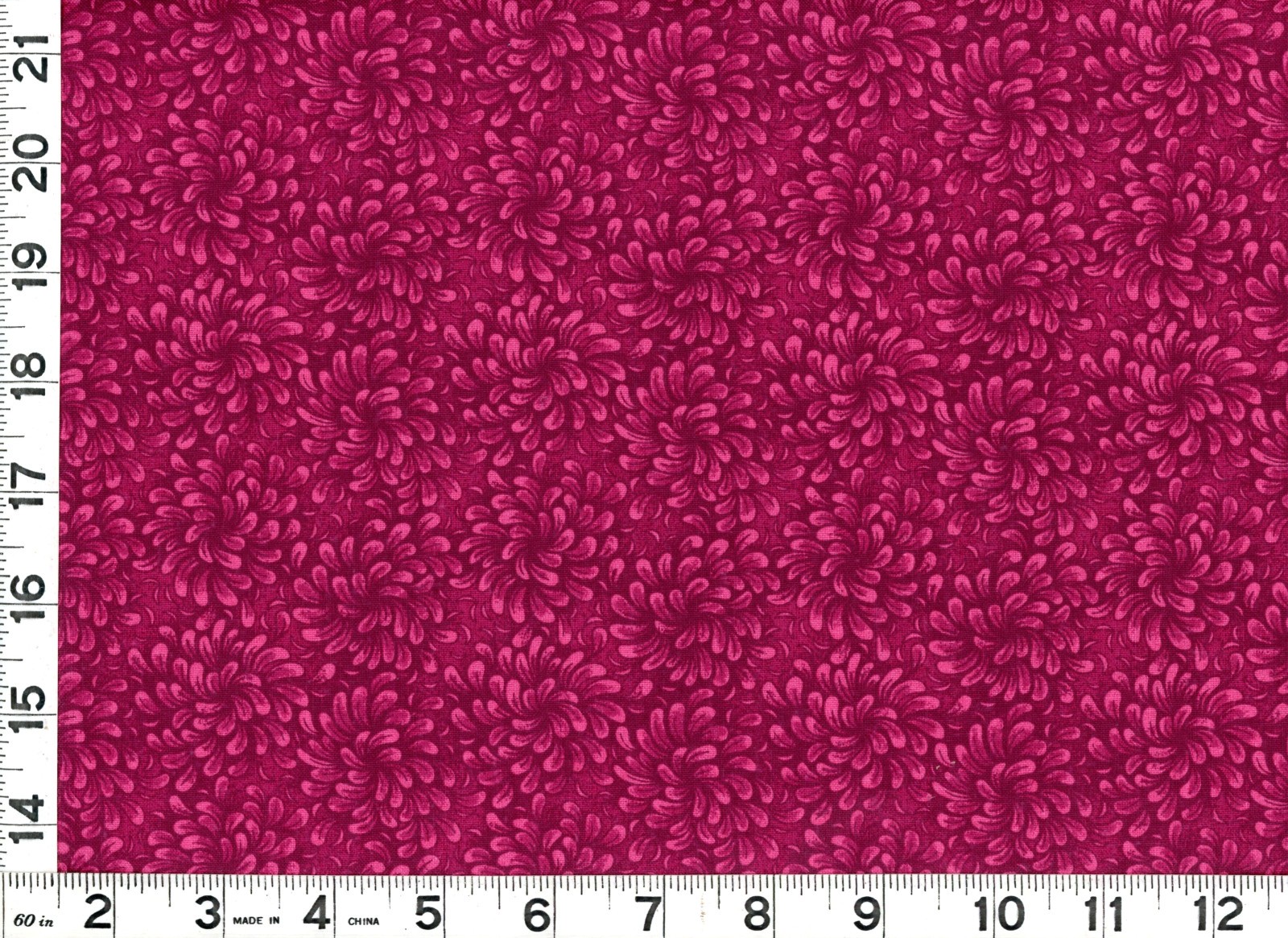 Light Burgundy Leafy Swirls on Burgundy Quilting Sewing Fabric by Yard #593