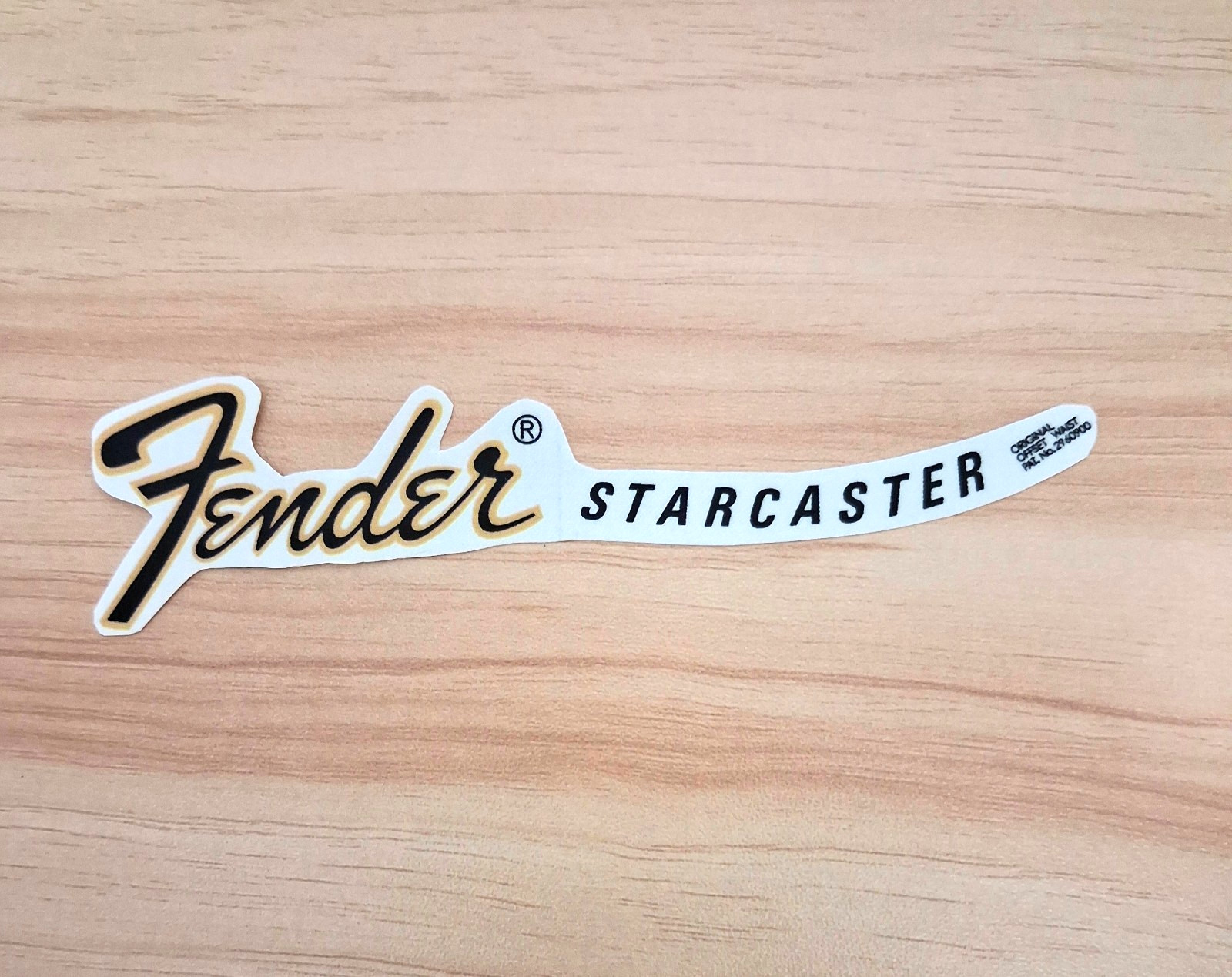 Fender Starcaster 1970's 1980's Handmade Reproduced Waterslide Decal Pre-Cut