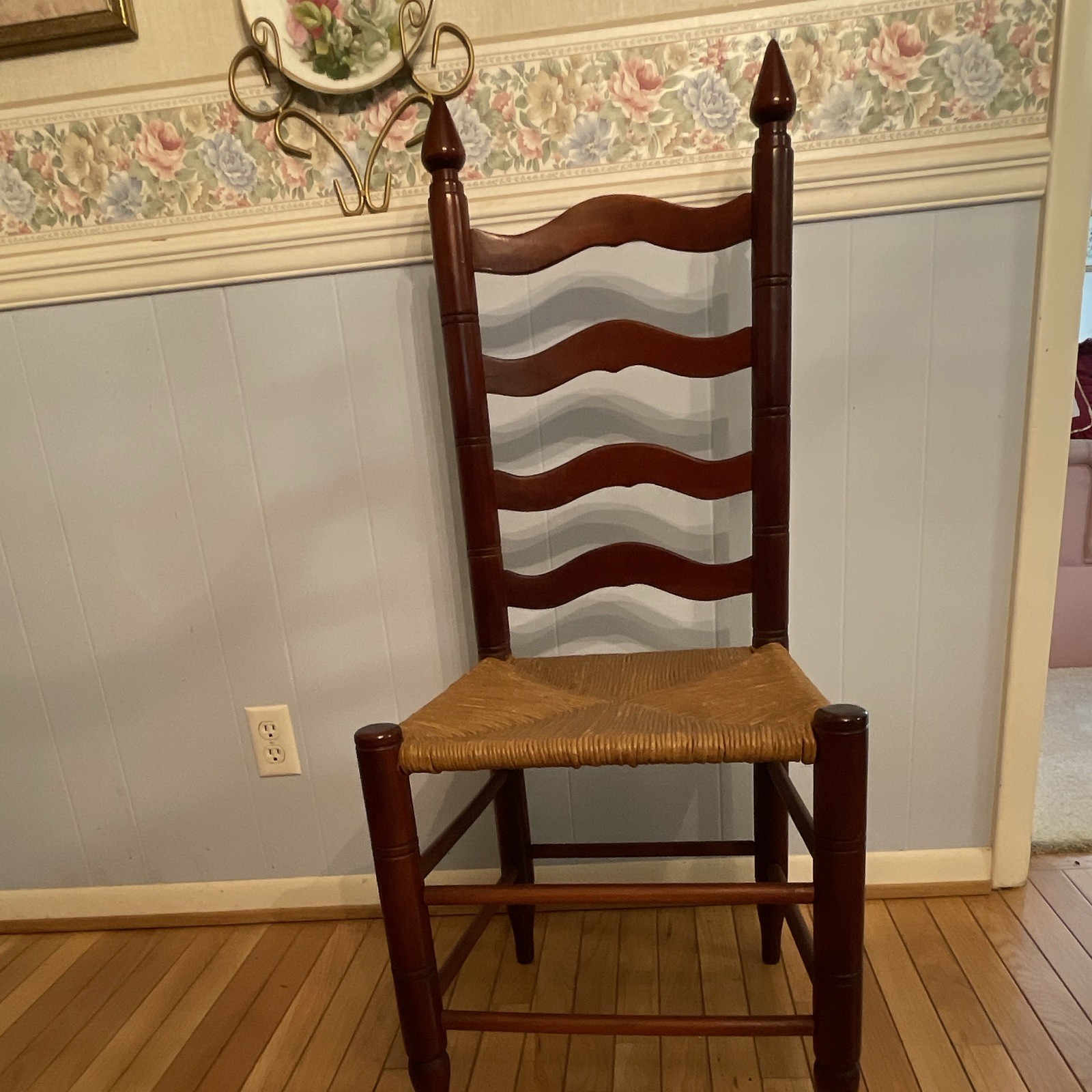 Vintage Dining Chairs Cherry Ladder Back Rush Early American Gorgeous buy 1 or 6 Vintage Dining Chairs Cherry Ladder Back Rush Early American Gorgeous buy 1 or 6