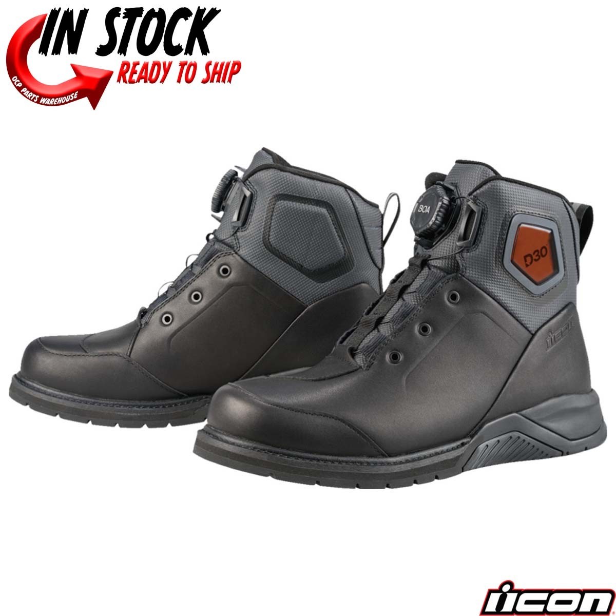 NEW ICON UPSTATE MOTORCYCLE BOOTS - PICK SIZE NEW ICON UPSTATE MOTORCYCLE BOOTS - PICK SIZE