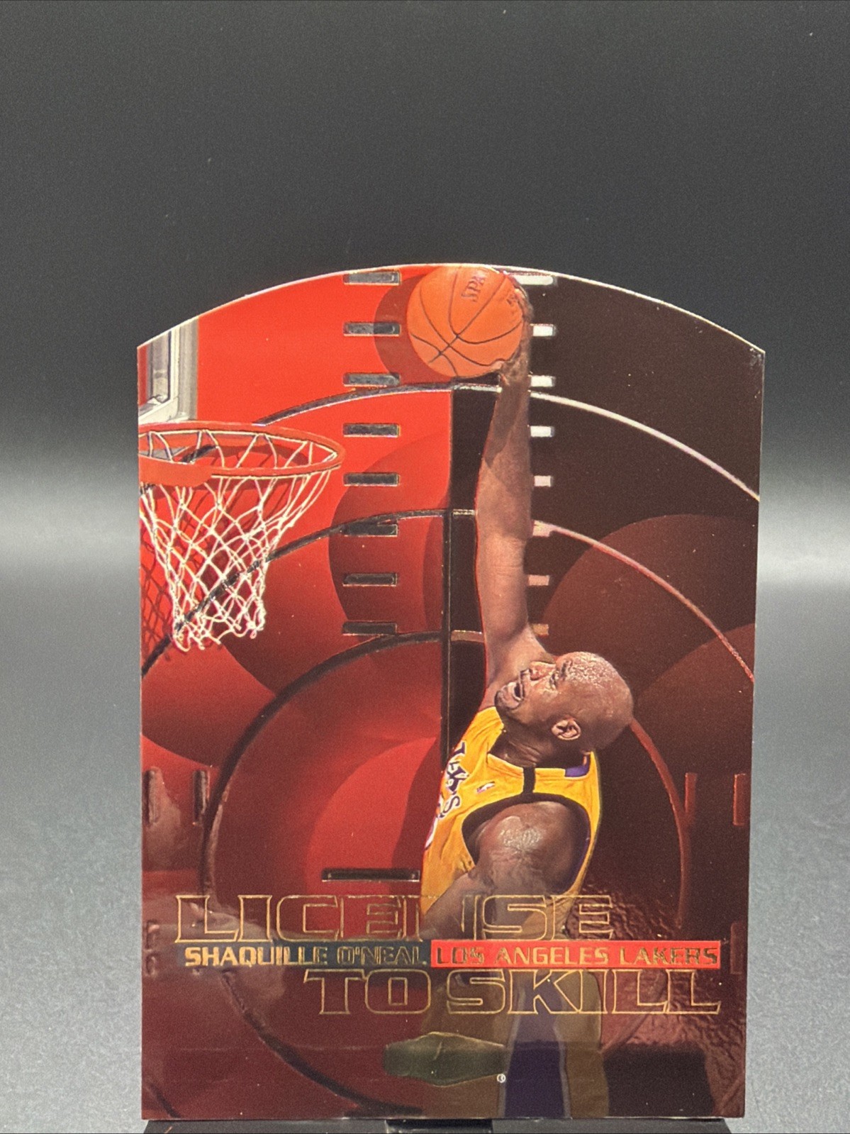 99-00 Flair Showcase License To Skill - Diecut  Shaquille O\'neal - LA Lakers