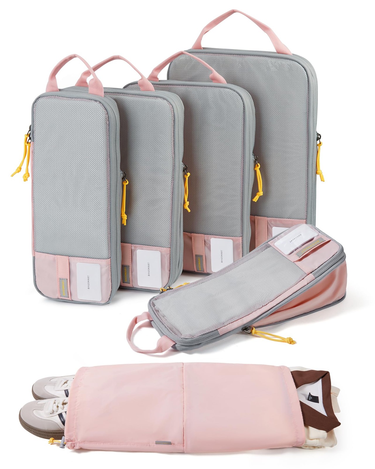 BAGSMART Compression Packing Cubes for Travel Essentials