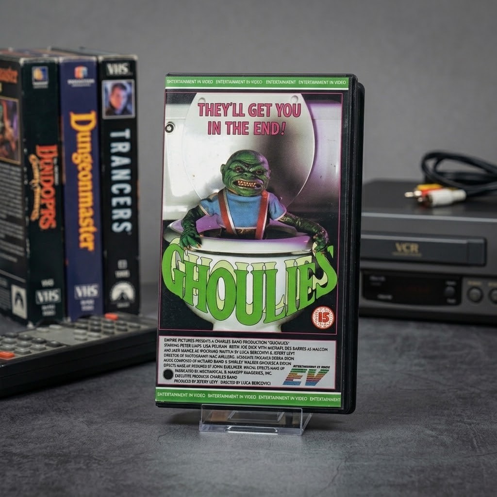 GHOULIES {1984} RARE ORIGINAL HORROR 80S CLASSIC COMEDY EX RENTAL VHS GHOULIES {1984} RARE ORIGINAL HORROR 80S CLASSIC COMEDY EX RENTAL VHS