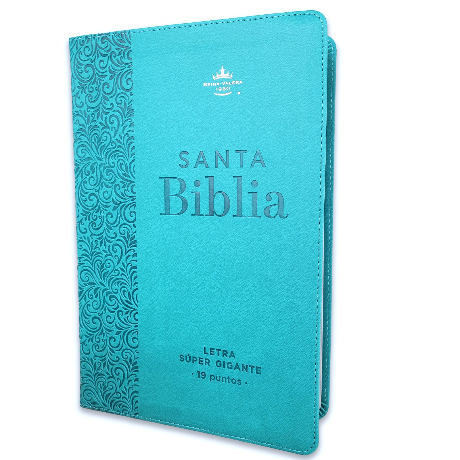 Biblia para Mujer Letra Super Gigante 19 puntos RV1960 turquesa con indice Biblia para Mujer Letra Super Gigante 19 puntos RV1960 turquesa con indice