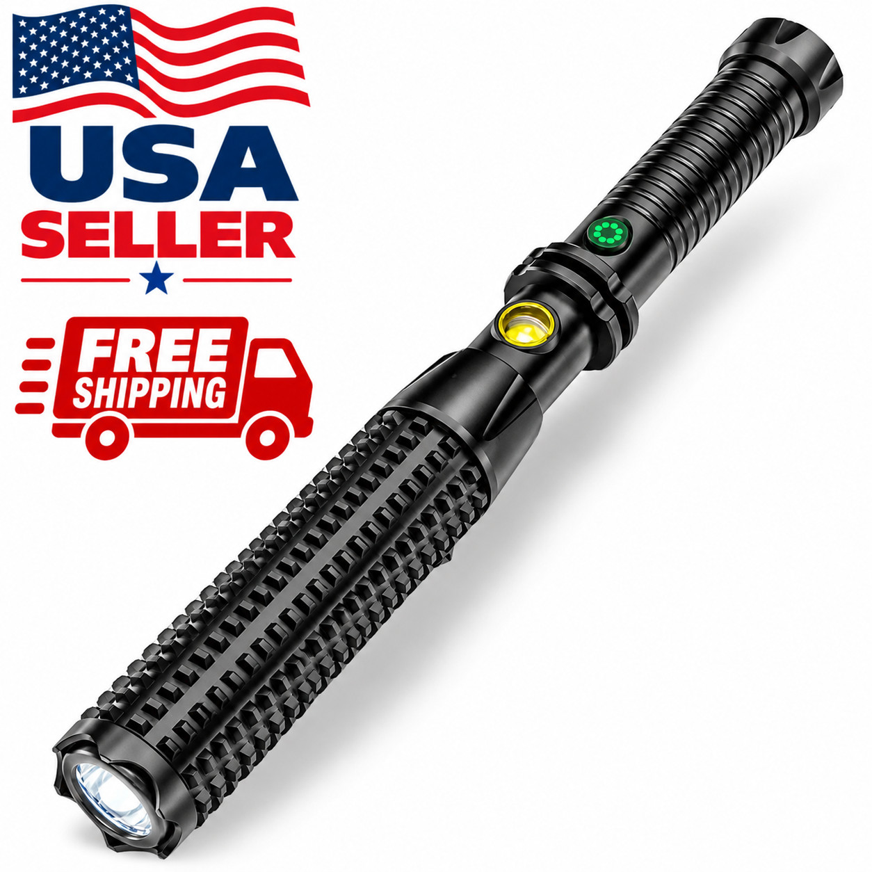 1000 Lumens USB Rechargeable LED Flashlight Long Range Outdoor Portable US Sale