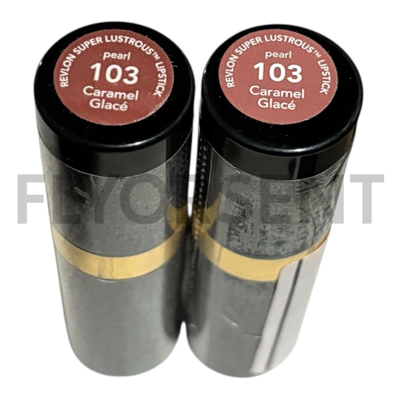 X2 Revlon Super Lustrous Lipstick Pearl 103 Caramel Glace NWOB
