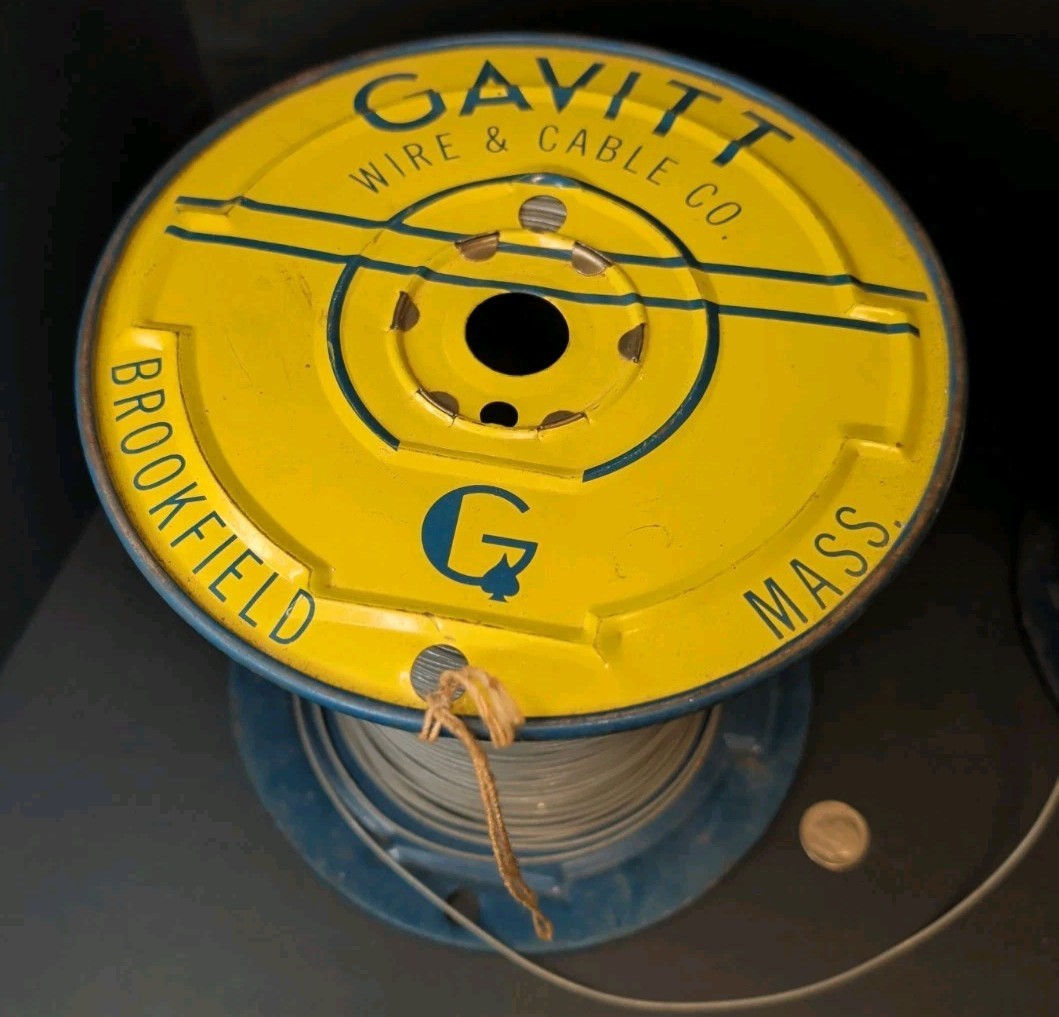Vintage Mid Century Gavitt Wire Tinned Copper Vtg Electronics Speaker Guitar
